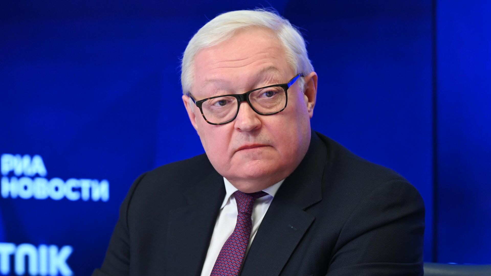 Заместитель министра иностранных дел Российской Федерации Сергей Рябков во время пресс-конференции в Международном мультимедийном пресс-центре Россия сегодня в Москве. - РИА Новости, 1920, 19.06.2024